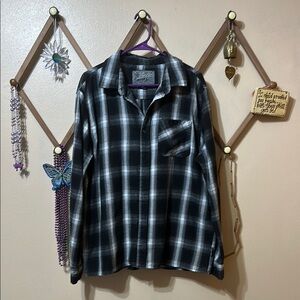 Brooklyn Cloth Black and White Casual Flannel